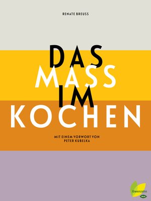 cover image of Das Maß im Kochen